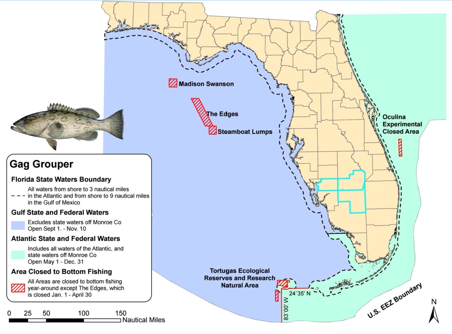 regulaciones de pesca meros